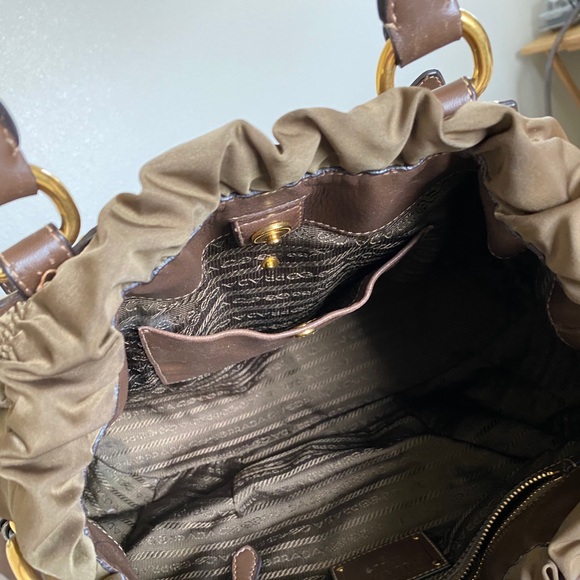 Prada Leather- Trimmed Tessuto Satchel - Picture 4 of 6